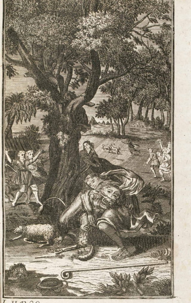 Иллюстрации к роману в латинском издании 1743 года (вышло в Берлине)