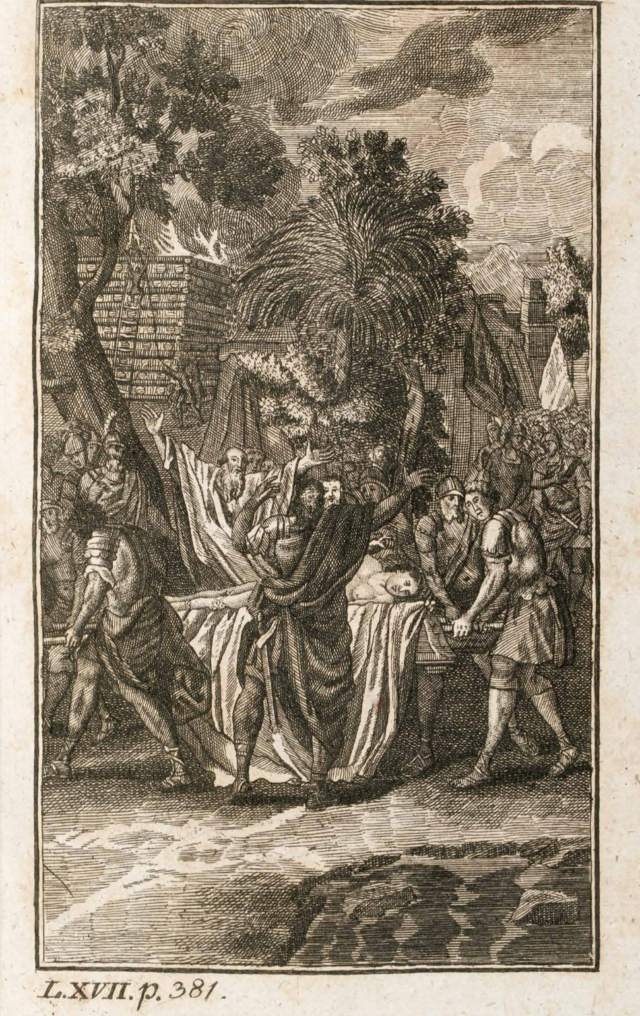 Иллюстрации к роману в латинском издании 1743 года (вышло в Берлине)